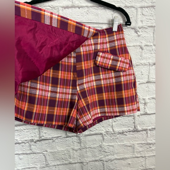 Anthropologie Maeve Sunday plaid mini skort size 2 - Picture 4 of 7